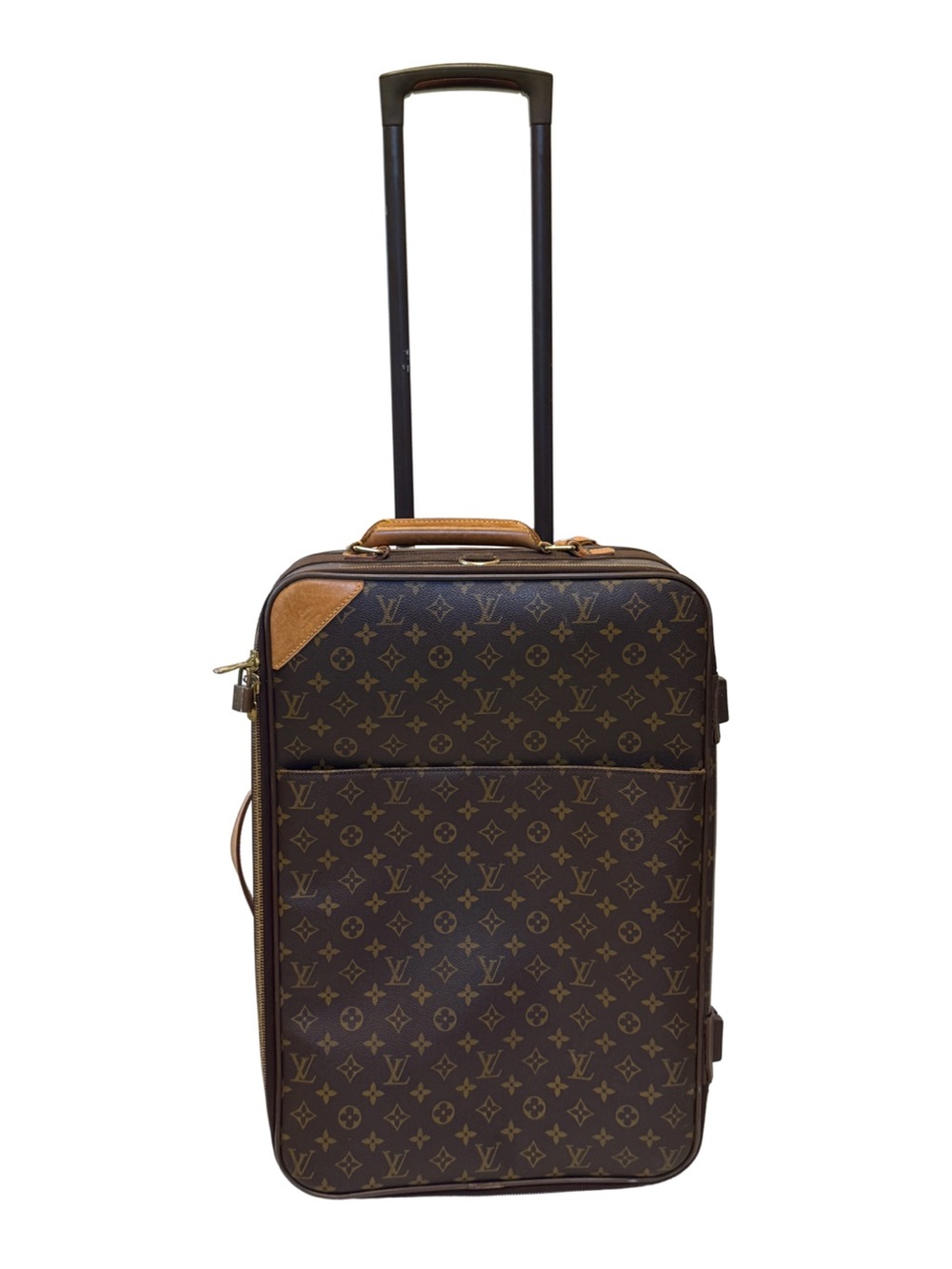 Louis Vuitton Pegase 55 Monogram Rolling Suitcase Carry On Luggage Vintage